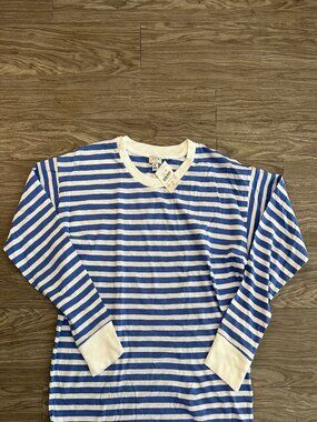 J Crew Striped Long Sleeve Tee Shirt - NWOT Size M